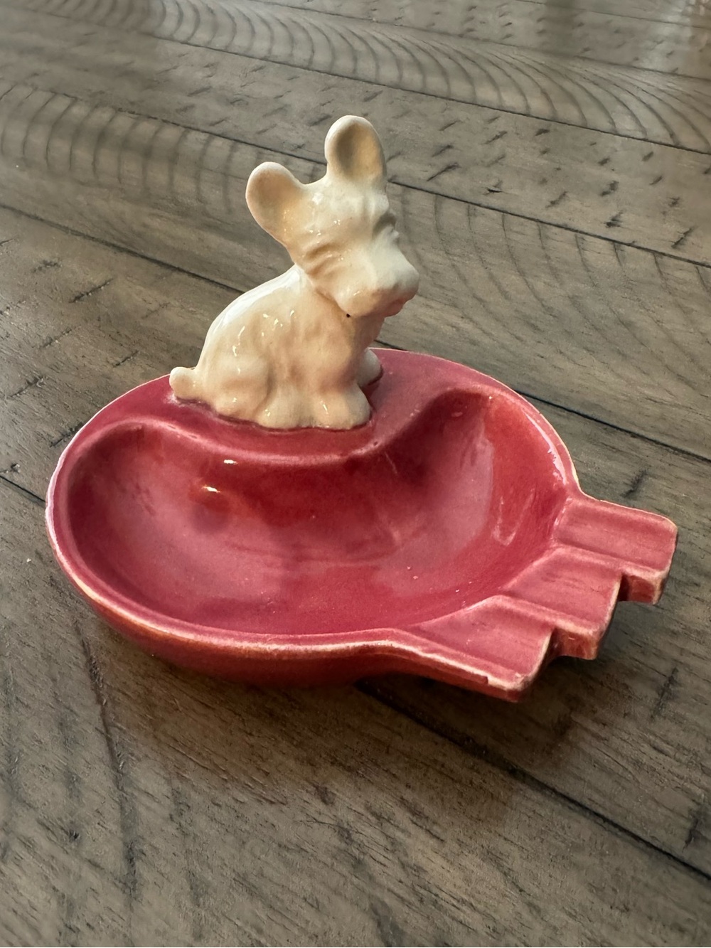 Vintage Ceramic Scottie Terrier Dog Ashtray